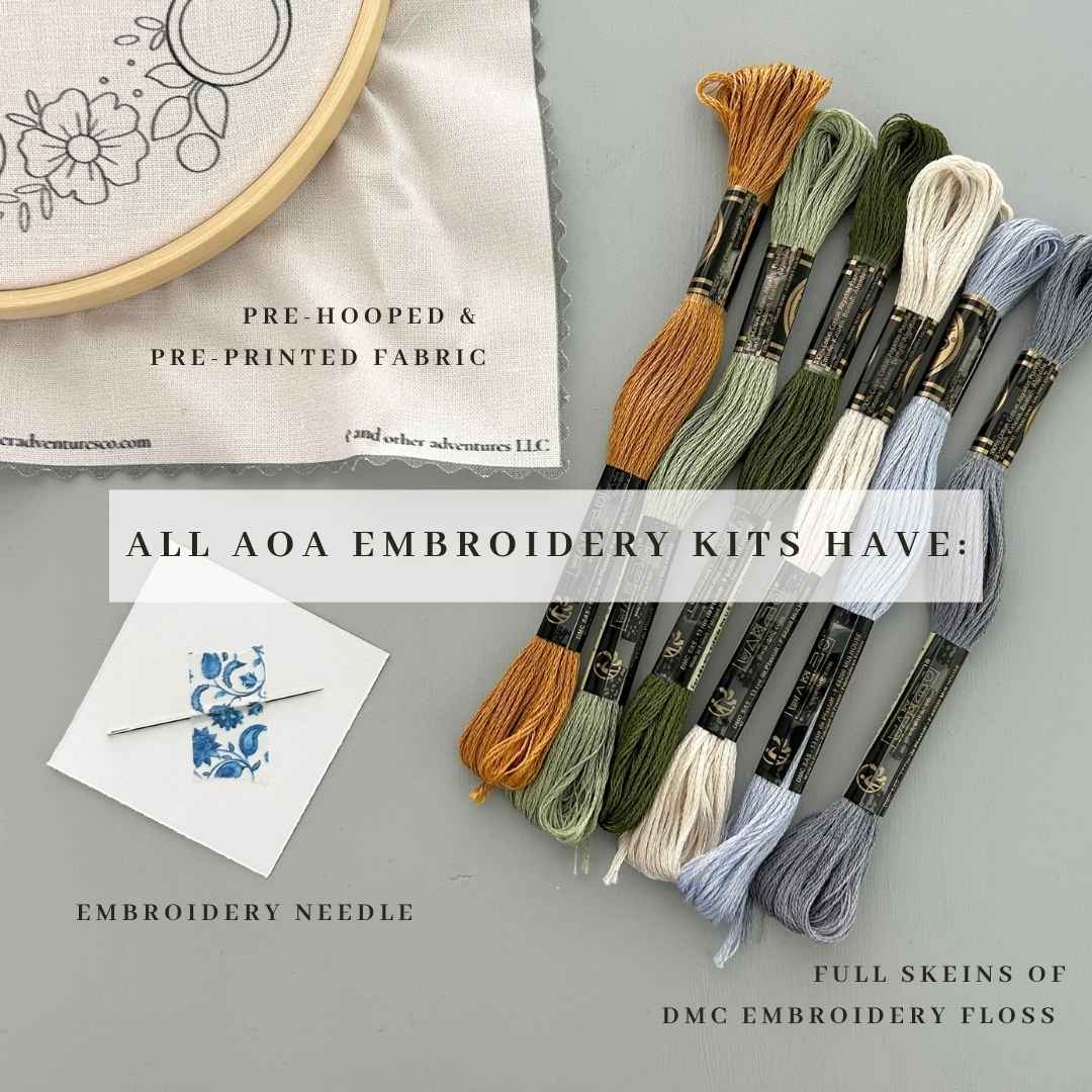 Hand Embroidery Kit - Cottage Pumpkin