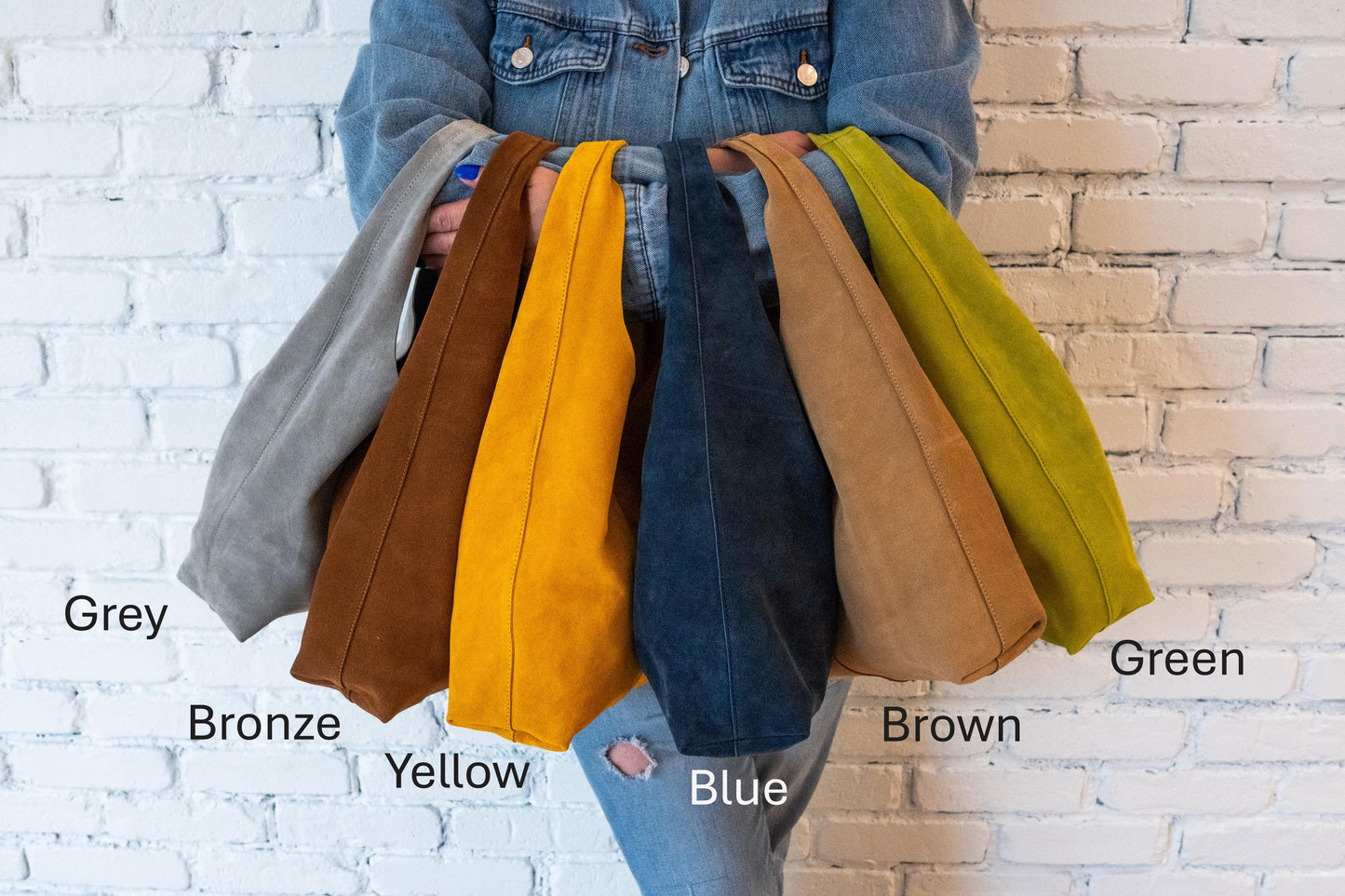 Artisanal Moroccan Suede Hobo Bag: Handcrafted Bohemian Chic Leather Purse for Women