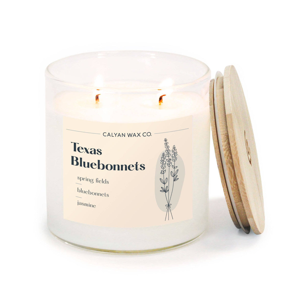 Texas Bluebonnet - Glass Tumbler Soy Candle