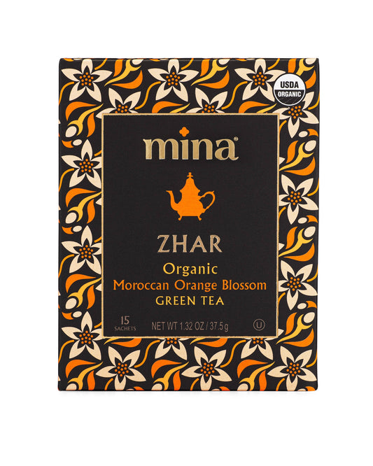 15ct Zhar Organic Moroccan Orange Blossom Green Tea