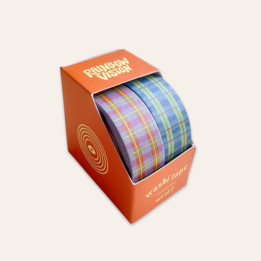 Blue & Lavender Plaid Washi Tape