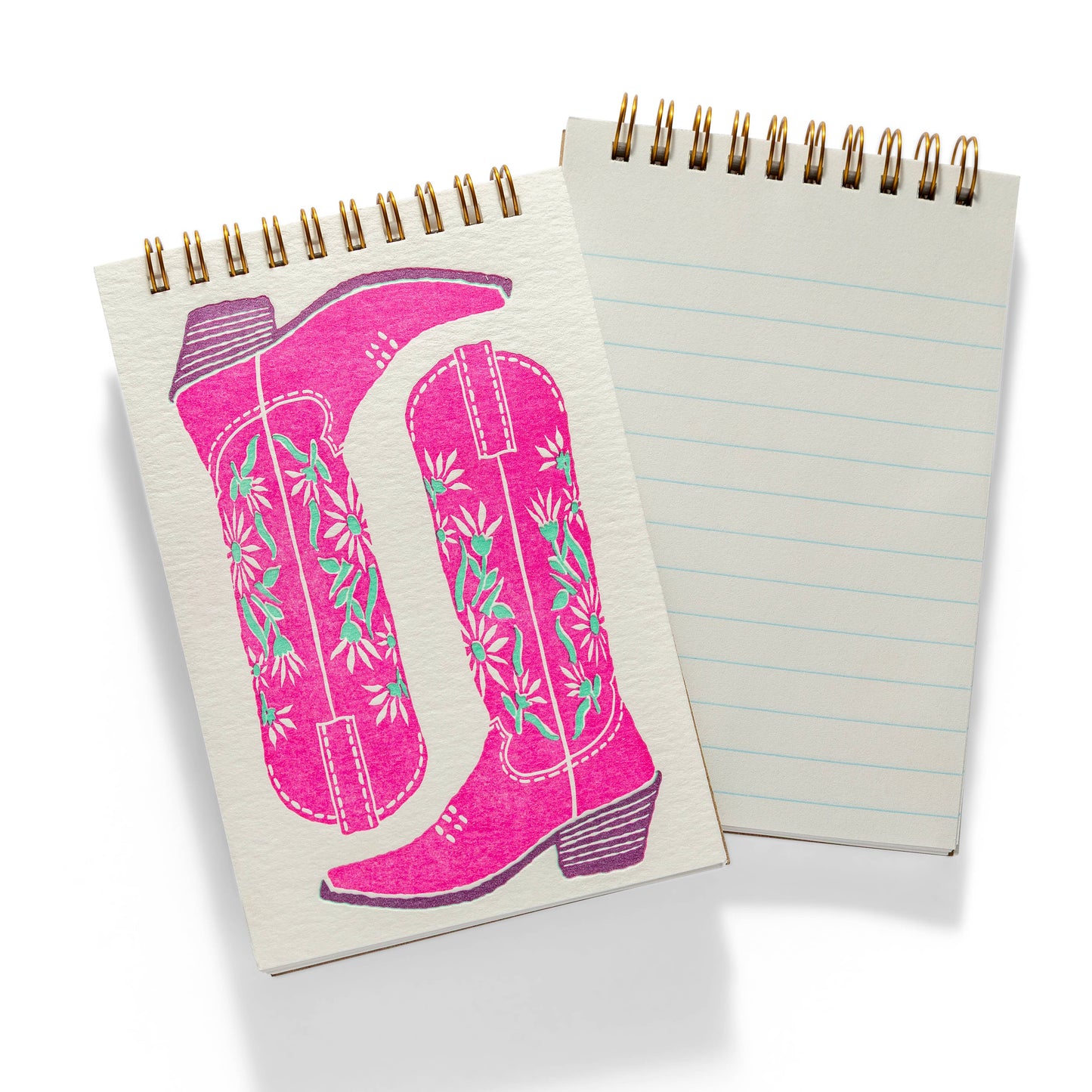 Pink Boots | Letterpress Notebook