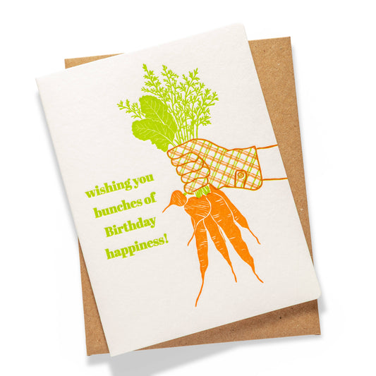 Gardening Birthday | Letterpress Greeting Card | Birthday