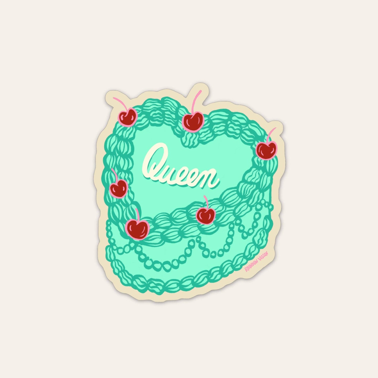 Vinyl Sticker - Queen Cake