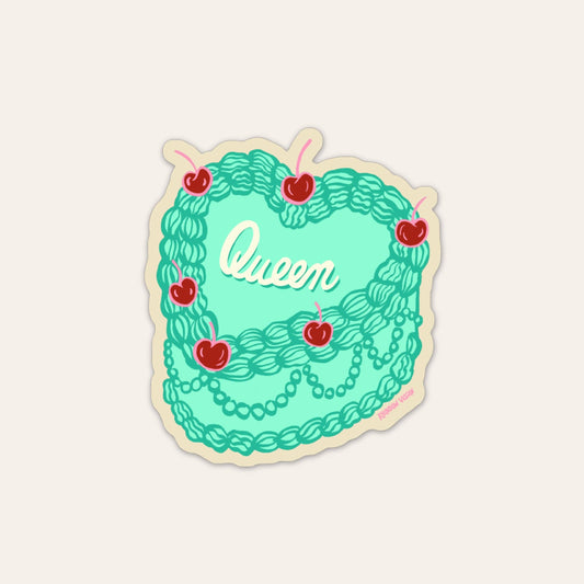 Vinyl Sticker - Queen Cake