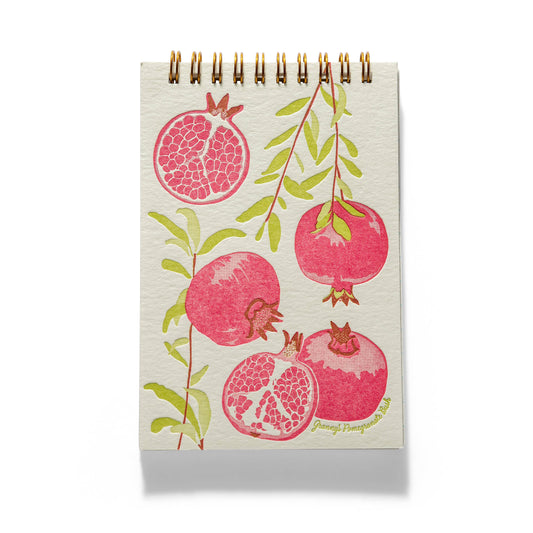 Pomegranate | Letterpress Notebook