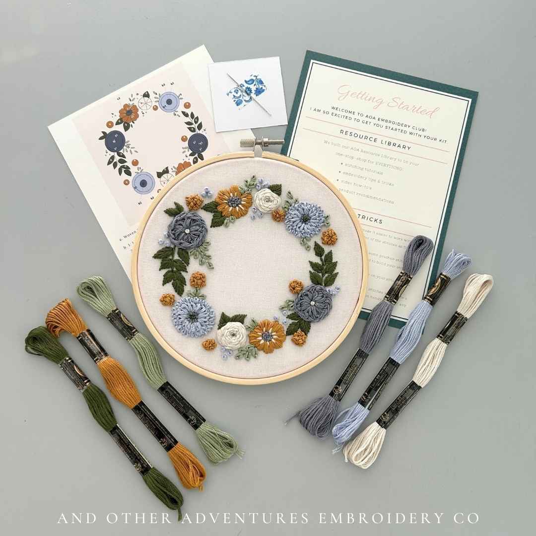 Hand Embroidery Kit - Cottage Pumpkin