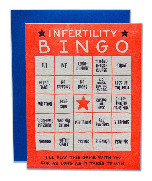 Infertility Bingo Card