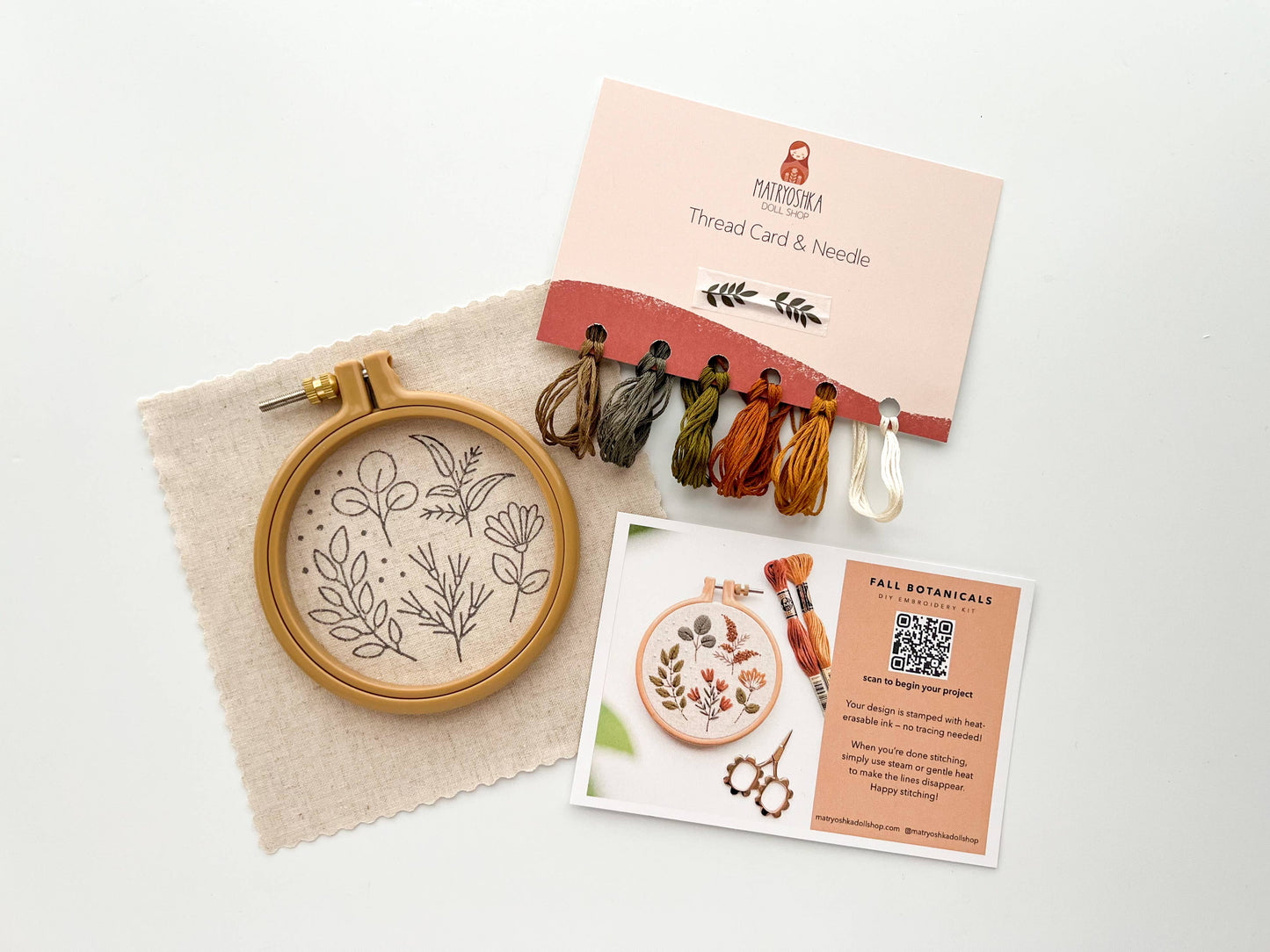Botanical Embroidery DIY Kit