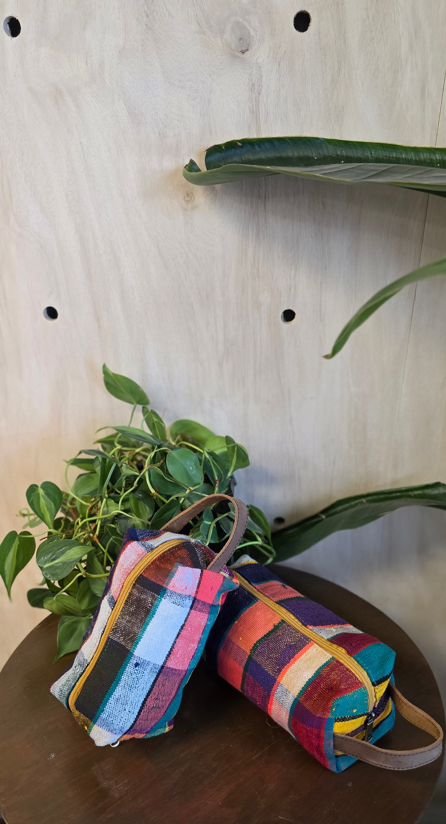 Upcycled Moroccan Blanket Dopp Kit – One‑of‑a‑Kind Travel Toiletry Bag in 3 Colorways (Medium & Large)