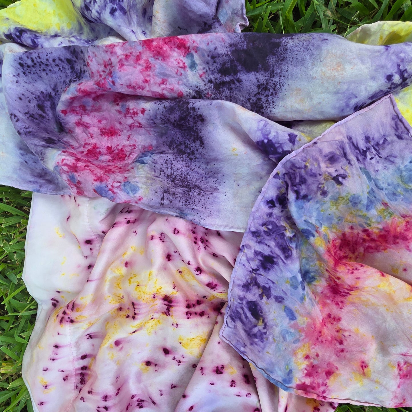 Design your own Silk Scarf (or pillowcase) using Natural Plant Dyes