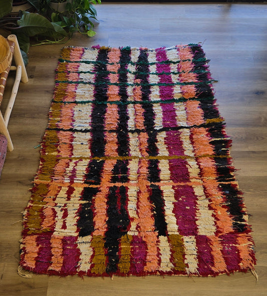 Vintage Moroccan Boucherouite Rug - 004