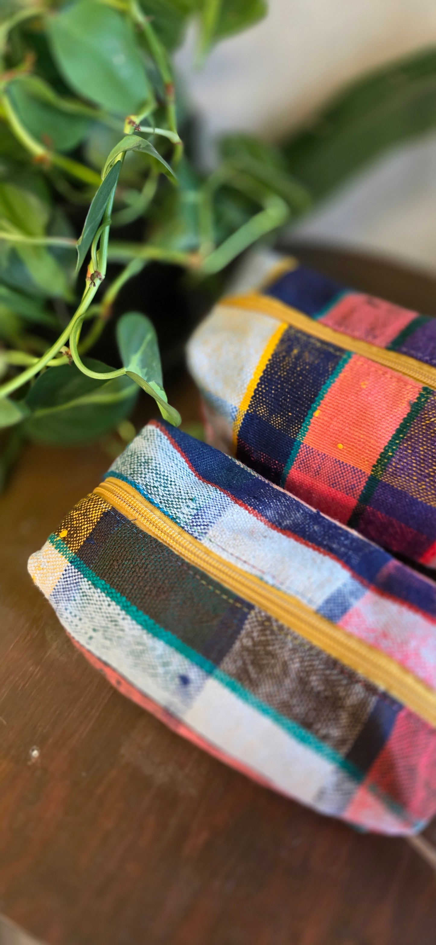 Upcycled Moroccan Blanket Dopp Kit – One‑of‑a‑Kind Travel Toiletry Bag in 3 Colorways (Medium & Large)