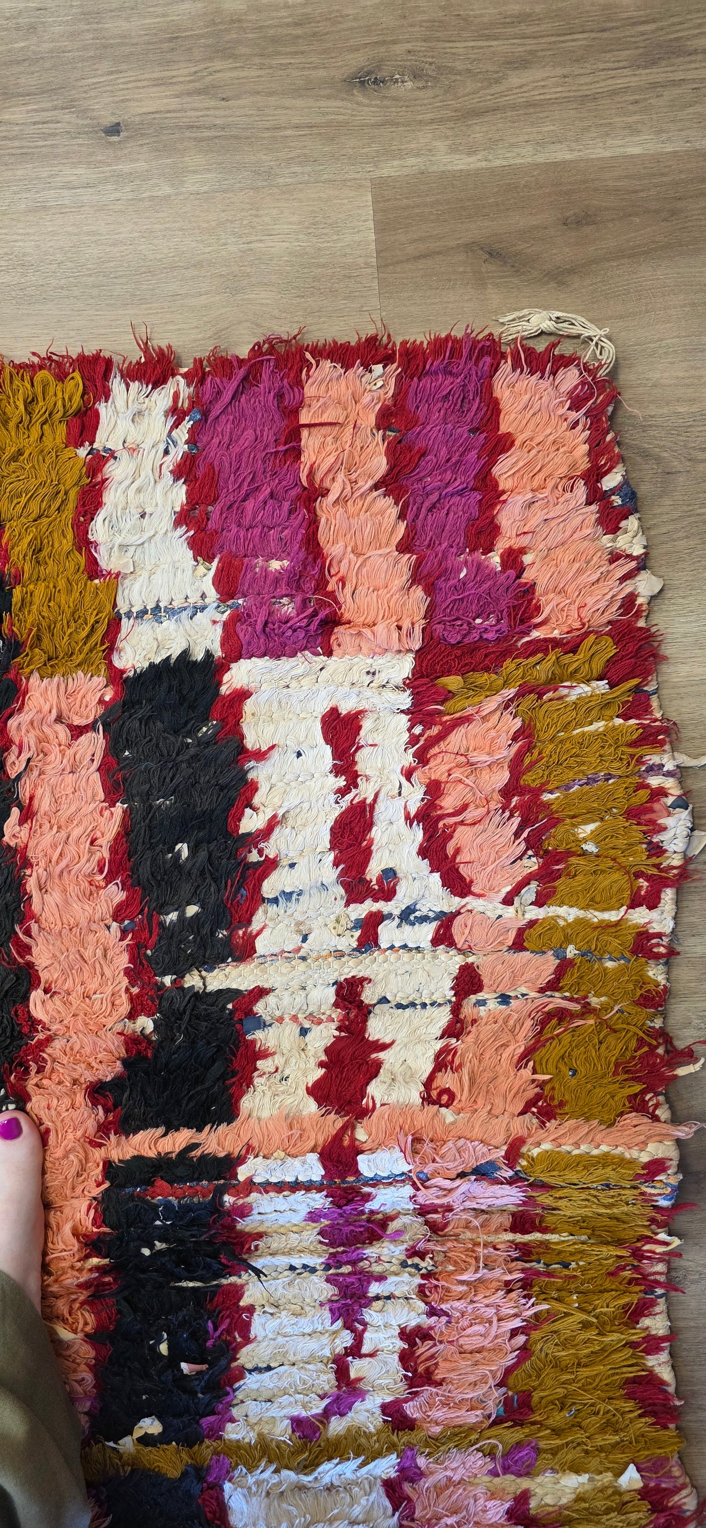 Vintage Moroccan Boucherouite Rug - 004