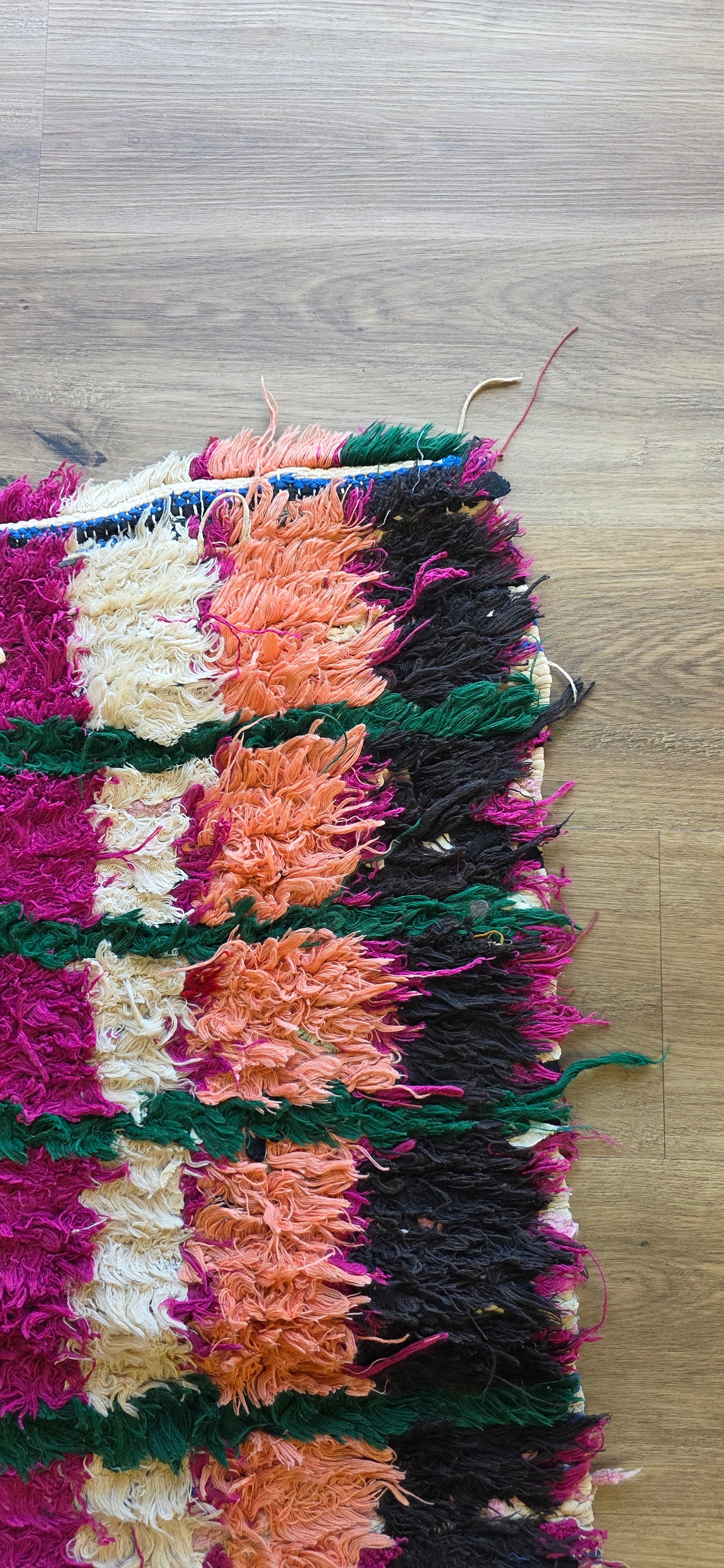 Vintage Moroccan Boucherouite Rug - 004